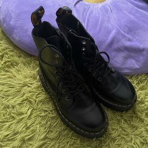 Broken-in Doc Marten Jadon Platform Boot Women 8.5